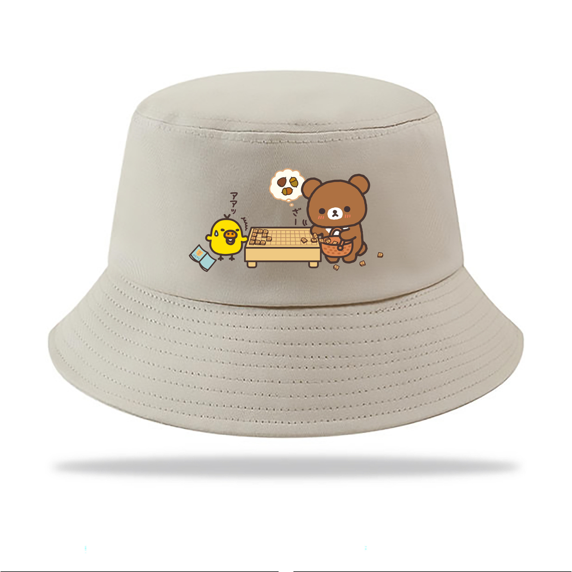 （画像用） リラックマ リラックマ キイロイトリ Rilakkuma Korilakkuma Kiiroitori アウトドア日除けバケットハット